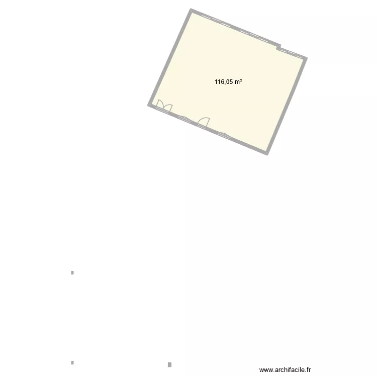 Pl&eacute;rin. Plan de 1  et 116 m²