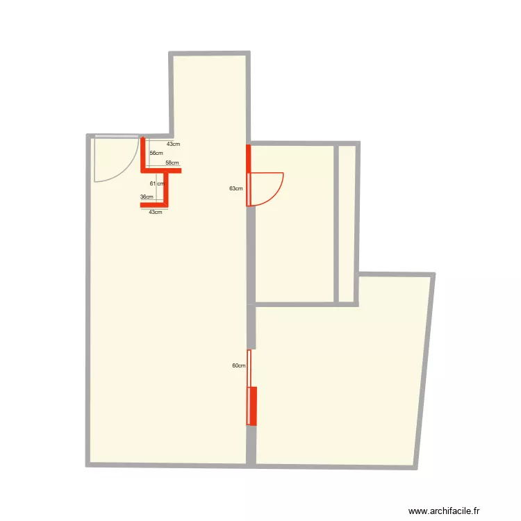 ROBIN CLOISONNEMENT. Plan de 1  et 37 m²