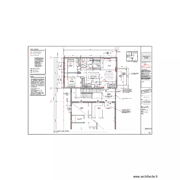 plan &eacute;lectrique 2e &eacute;tage. Plan de 