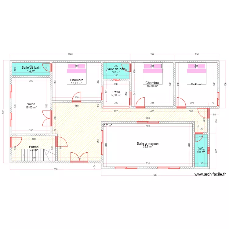 Xaadim mbe. Plan de Xaadim mbe. Plan de