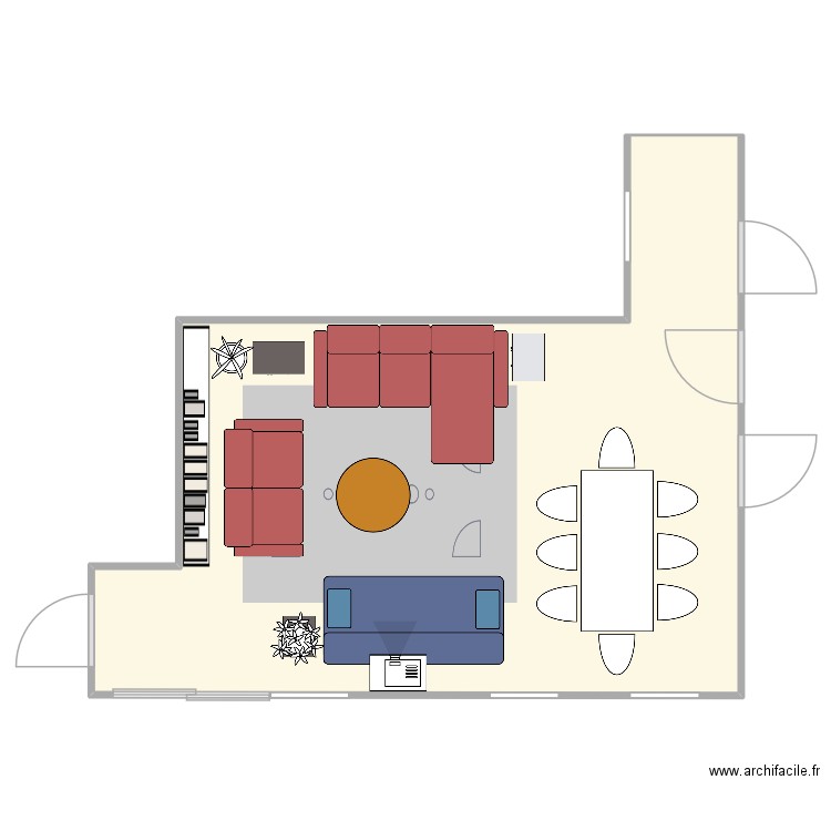 6PQ Living 2. Plan de 1 pièce et 29 m2