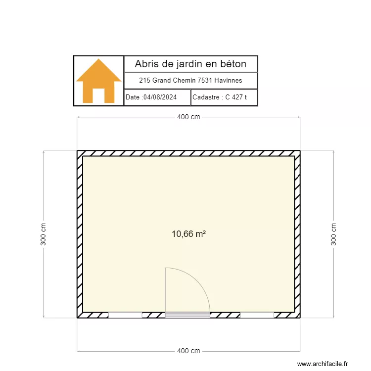abris de jardin. Plan de abris de jardin. Plan de