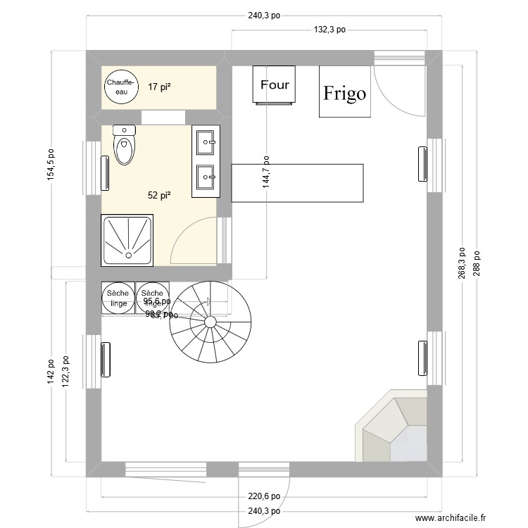 Chalet. Plan de 0 pièce et 0 m2