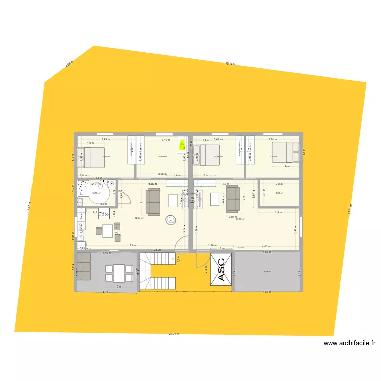 PLAN V2. Plan de 9 Pièces et 119 m²