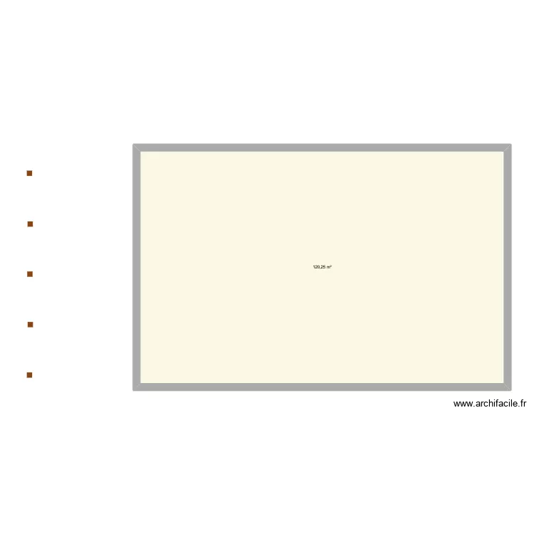 carport. Plan de 1  et 120 m²