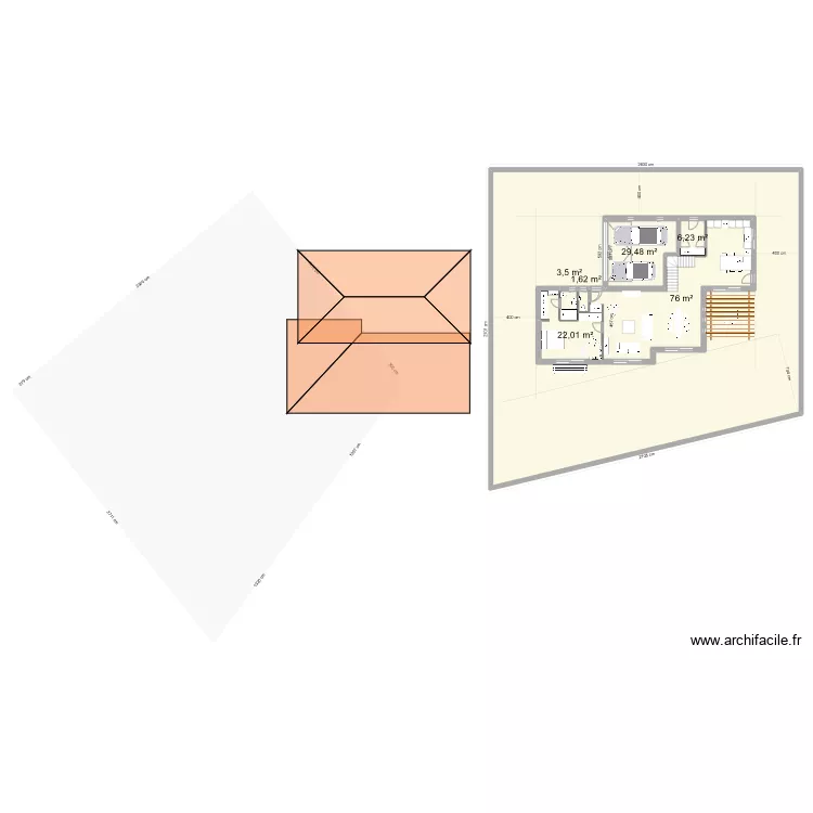 Anna et Dj&eacute; v4. Plan de 