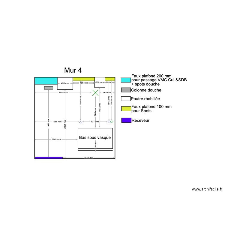 SDB A. Plan de 0 pièce et 0 m2