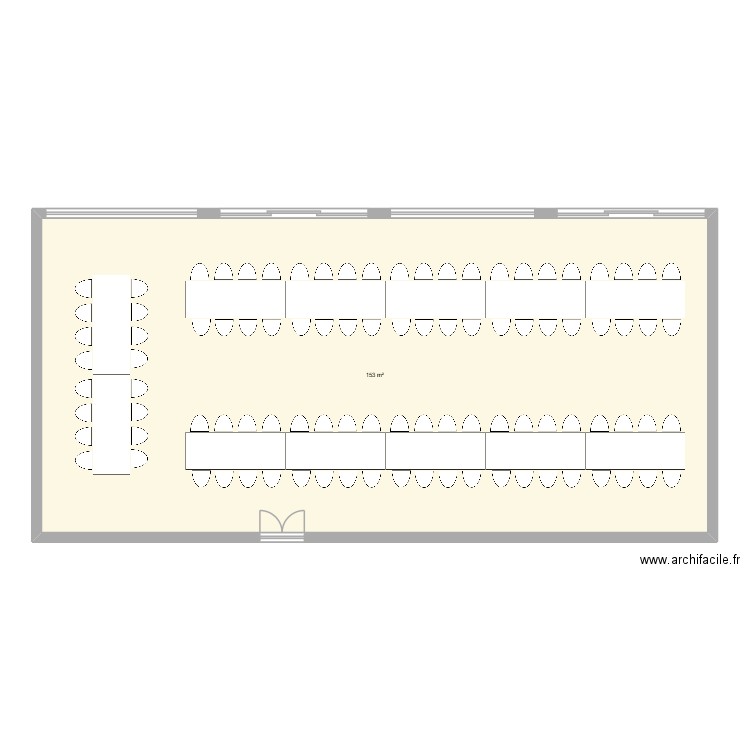 Plan Agencement Tamara & Josselin Salle Jardin. Plan de 1 pièce et 153 m2
