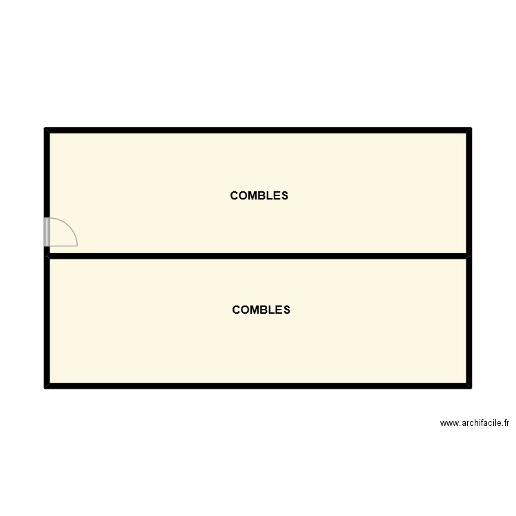 PLAN COMBLES BLAUZAC AM. Plan de 2 pièces et 47 m2