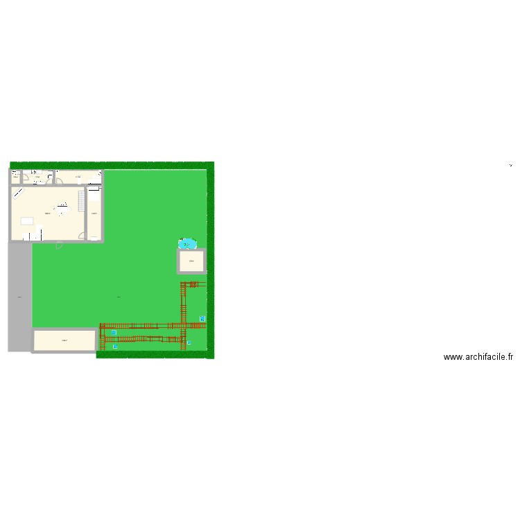 louidormieu. Plan de 9 pièces et 236 m2