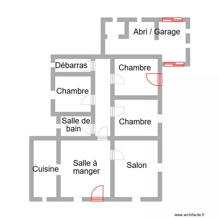 Etcheverry_plan. Plan de 9  et 42 m²