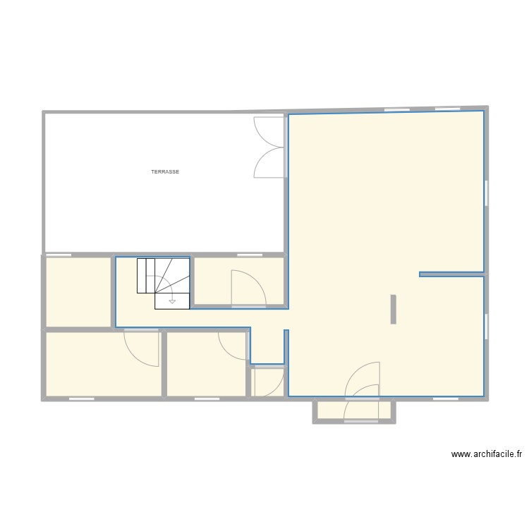 ESSAI Olivier MAISON LIGNY. Plan de 8 pièces et 65 m2