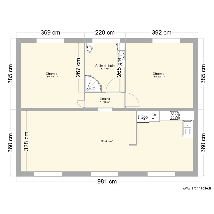 Maison. Plan de 0 pièce et 0 m2