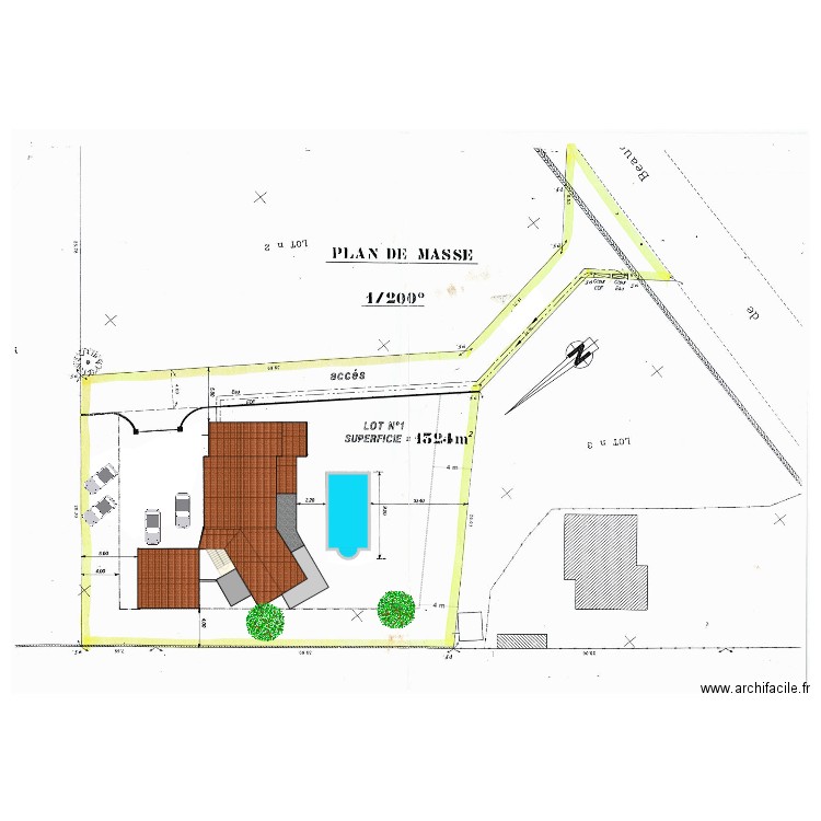 gorguette masse projet. Plan de 0 pièce et 0 m2