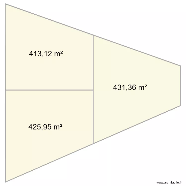 PLAN MARILYN 3 PARCELLES. Plan de 