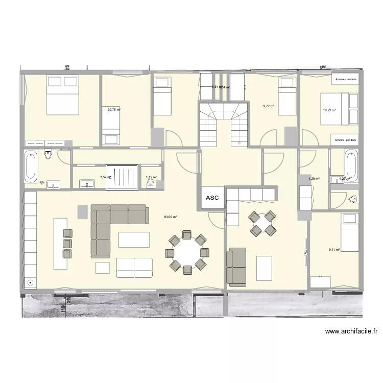 BONNE VERSION s revente. Plan de 11  et 167 m²