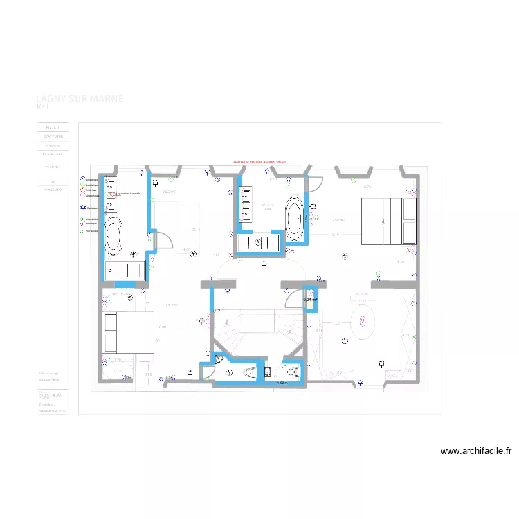 PRISE / INTER 1ER OKK. Plan de 1 et 0 m² PRISE / INTER 1ER OKK. Plan de 1 et 0 m²