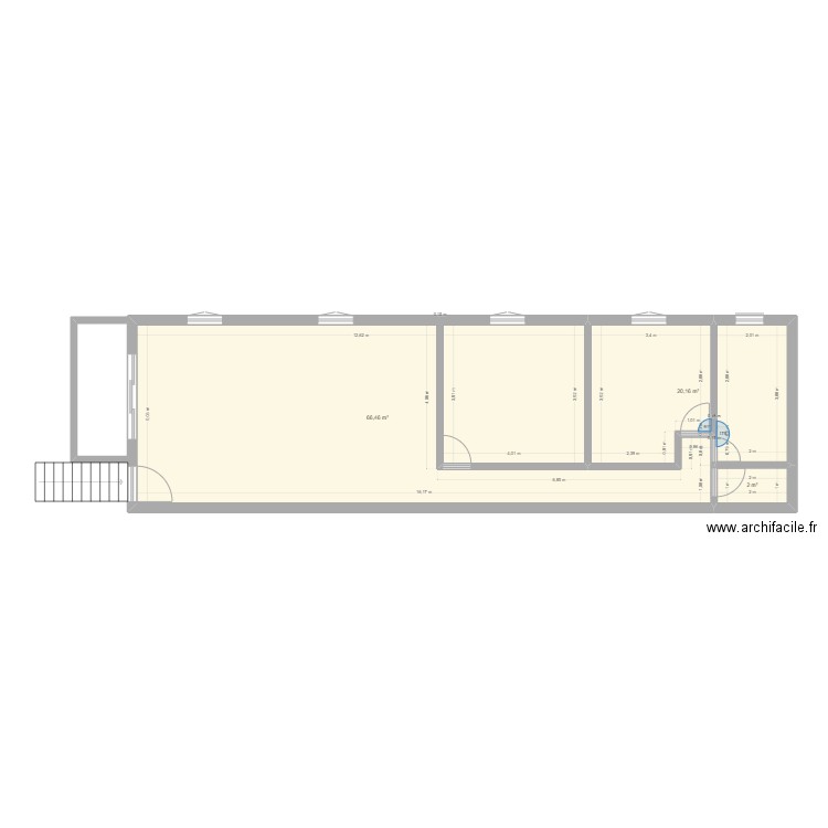 App haut . Plan de 0 pièce et 0 m2