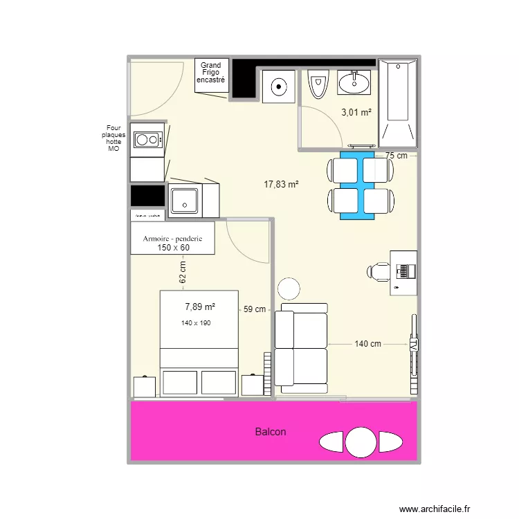 Contrainte fen&ecirc;tre V3 BIS - Marc T2. Plan de 