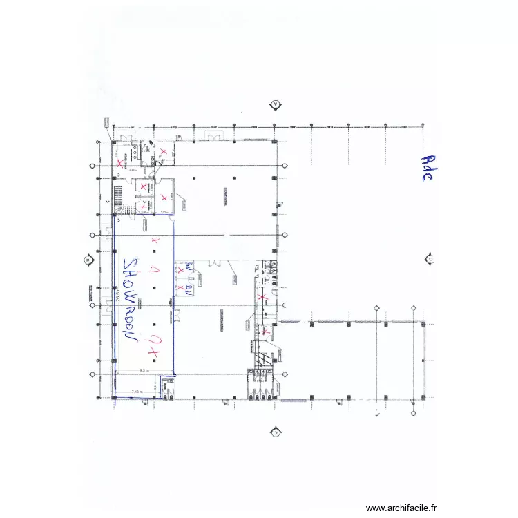 Jacky Lauret RDC. Plan de 