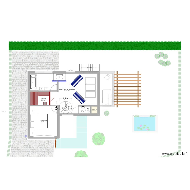 4 bis Baulers rez quater. Plan de 12 pièces et 89 m2