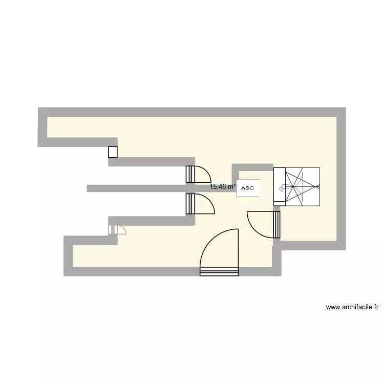 rdc arpège. Plan de 1 et 15 m² rdc arpège. Plan de 1 et 15 m²