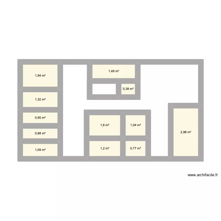 CUISINE MONIE. Plan de 