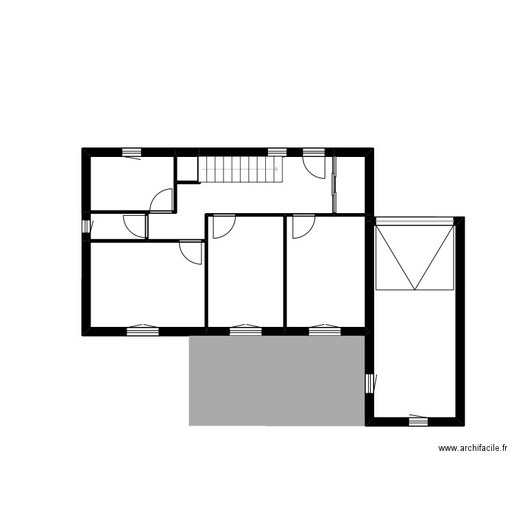 THEVENAZ Brigitte. Plan de 15 pièces et 125 m2