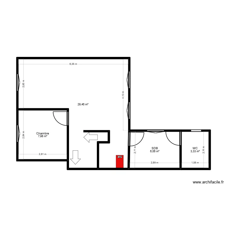 R+1 enceinte. Plan de 4 et 47 m² R+1 enceinte. Plan de 4 et 47 m²