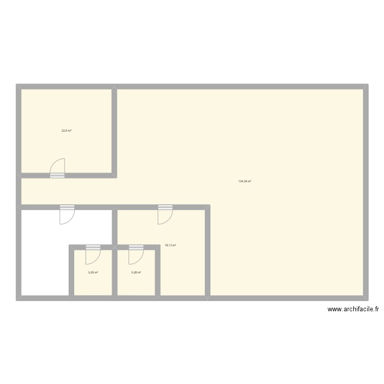 maison. Plan de 5 pièces et 184 m2