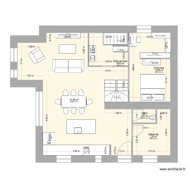 Changement de plans. Plan de 0 pièce et 0 m2