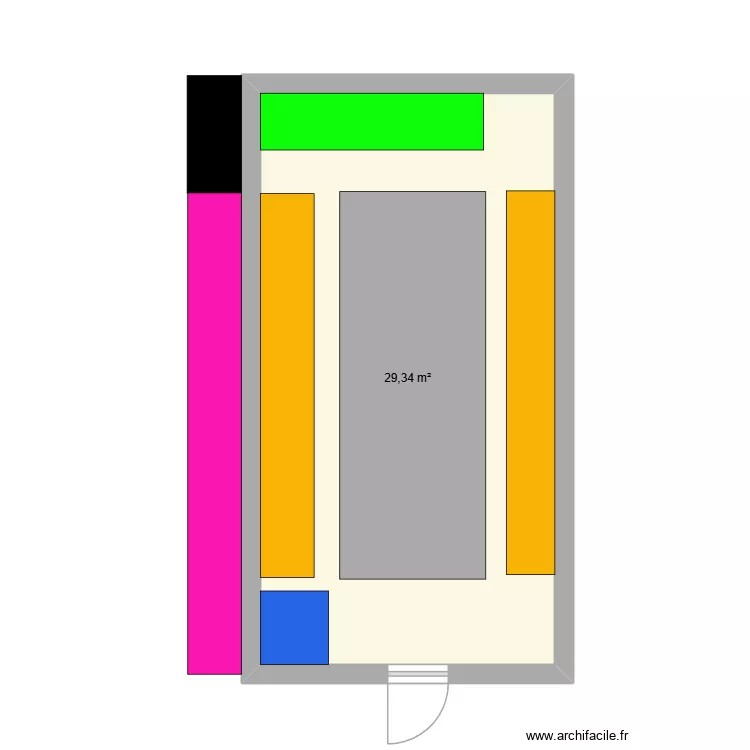 Ximiti les minimes. Plan de 1 pièce et 29 m² Ximiti les minimes. Plan de 1 pièce et 29 m²