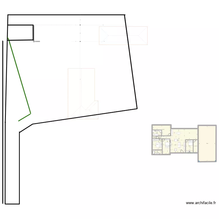 MAISON. Plan de 9 et 221 m² MAISON. Plan de 9 et 221 m²