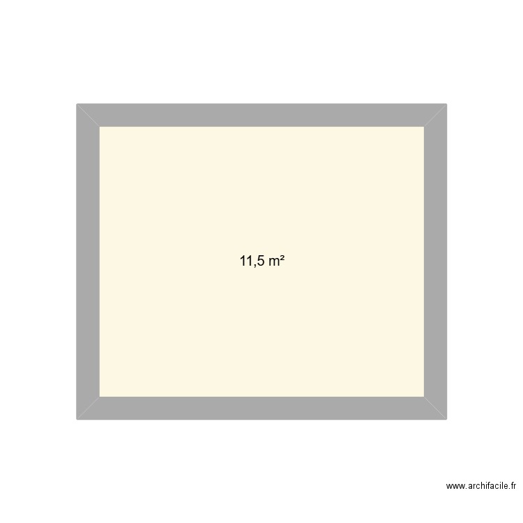 saint savine. Plan de 1 pièce et 12 m2