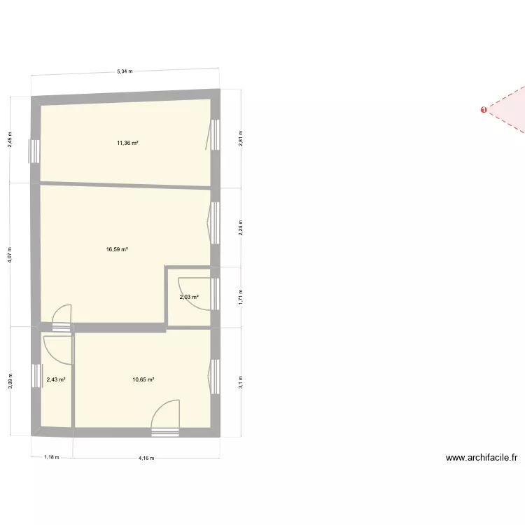 Toch_V2. Plan de 5 et 43 m² Toch_V2. Plan de 5 et 43 m²