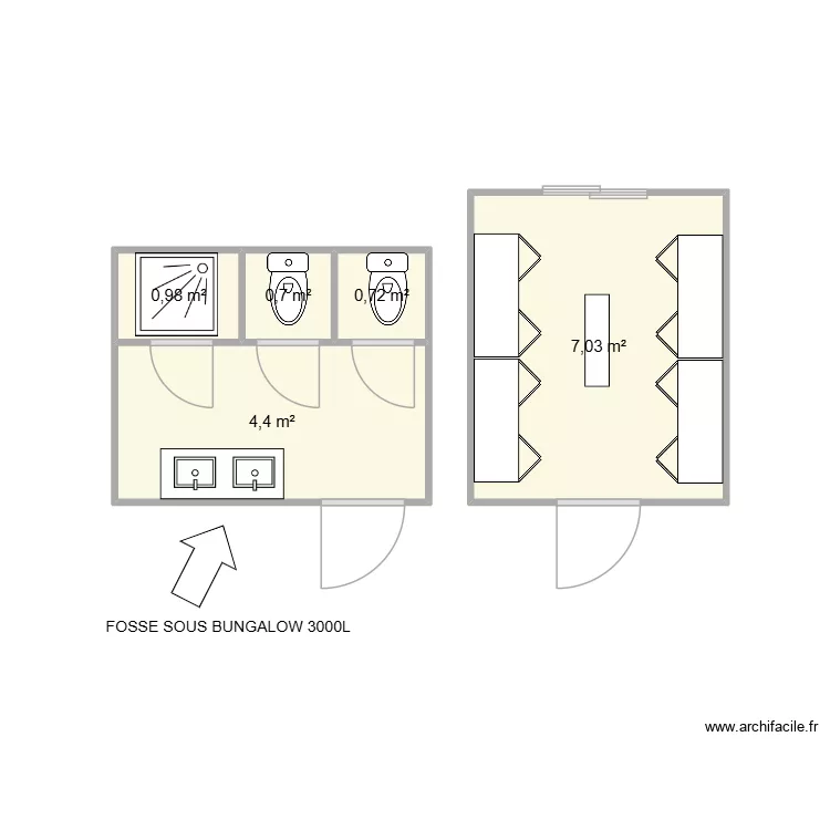 SPIE CHANTIER CHAMPAGNIER 38800. Plan de 