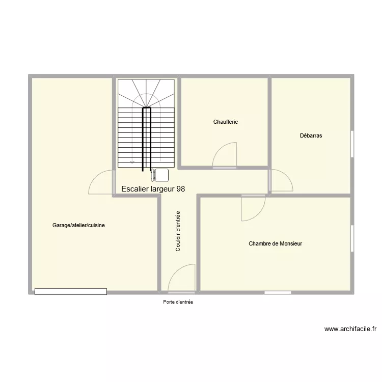 CATHALA Christian existant. Plan de 