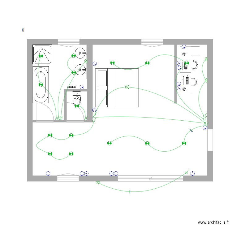 lainez. Plan de 3 pièces et 46 m2