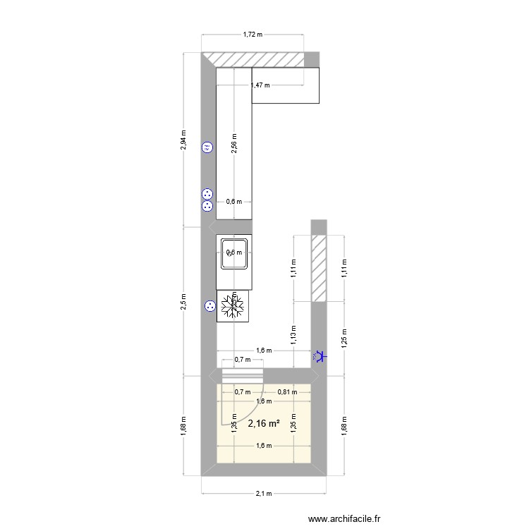Abris ext&eacute;rieur. Plan de 0 pièce et 0 m2