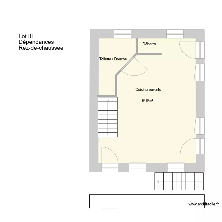 Lot III Bucher. Plan de 