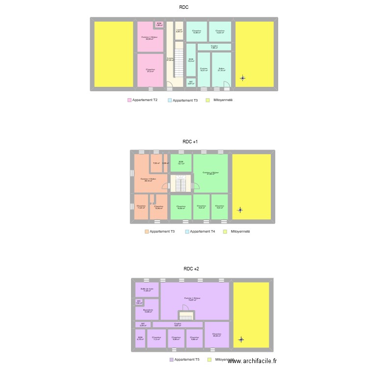 Plan Chotard Geoffrey. Plan de 39 pièces et 825 m2