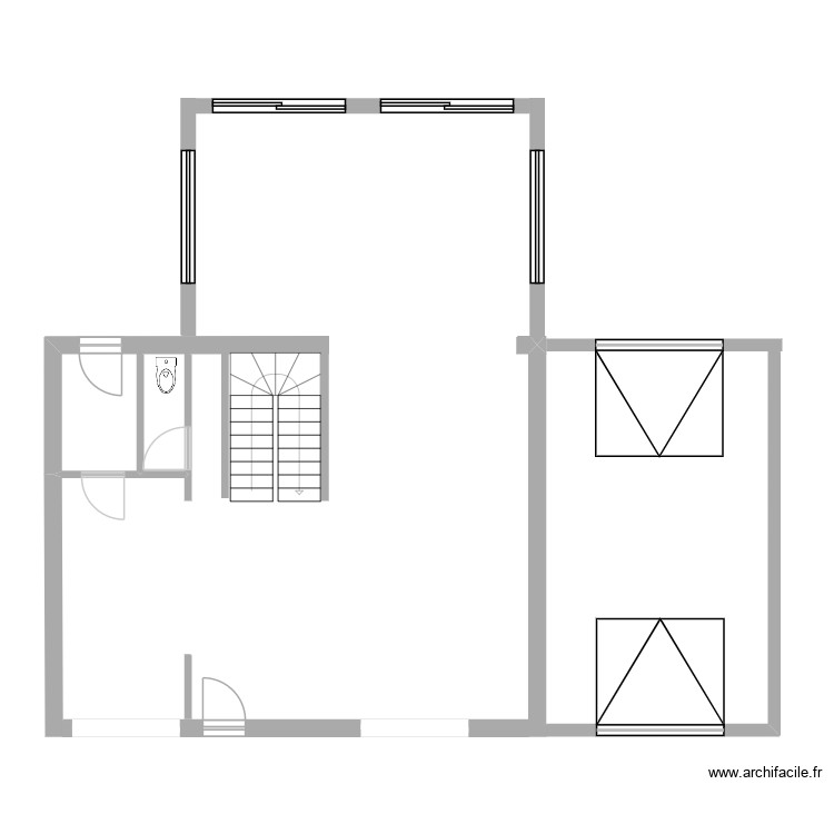 Extension. Plan de 0 pièce et 0 m2