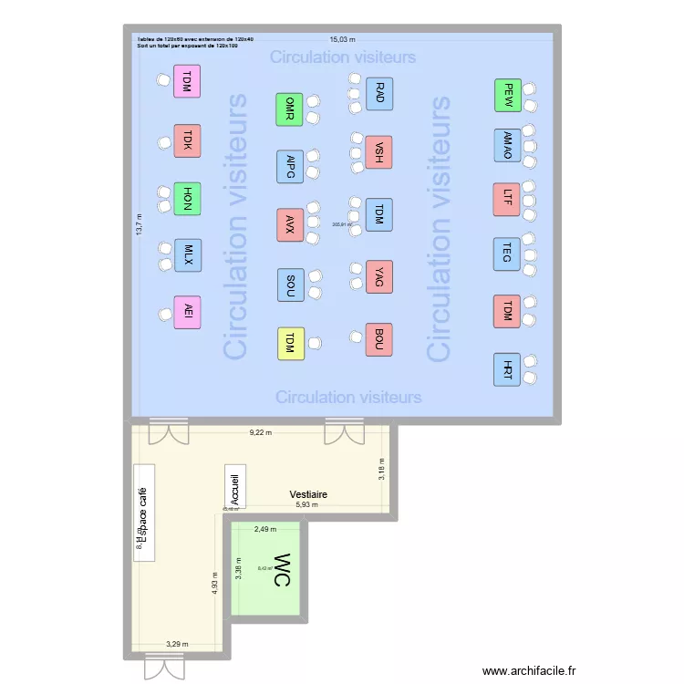 TechDay Salle Atlantic BW Chassieu. Plan de TechDay Salle Atlantic BW Chassieu. Plan de