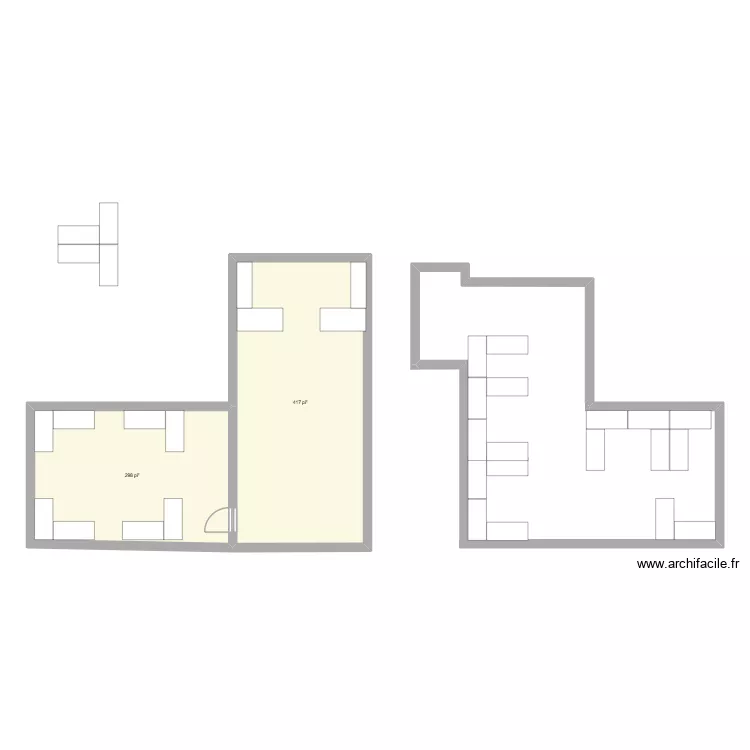 PROPO. Plan de 2 Pièces et 66 m²