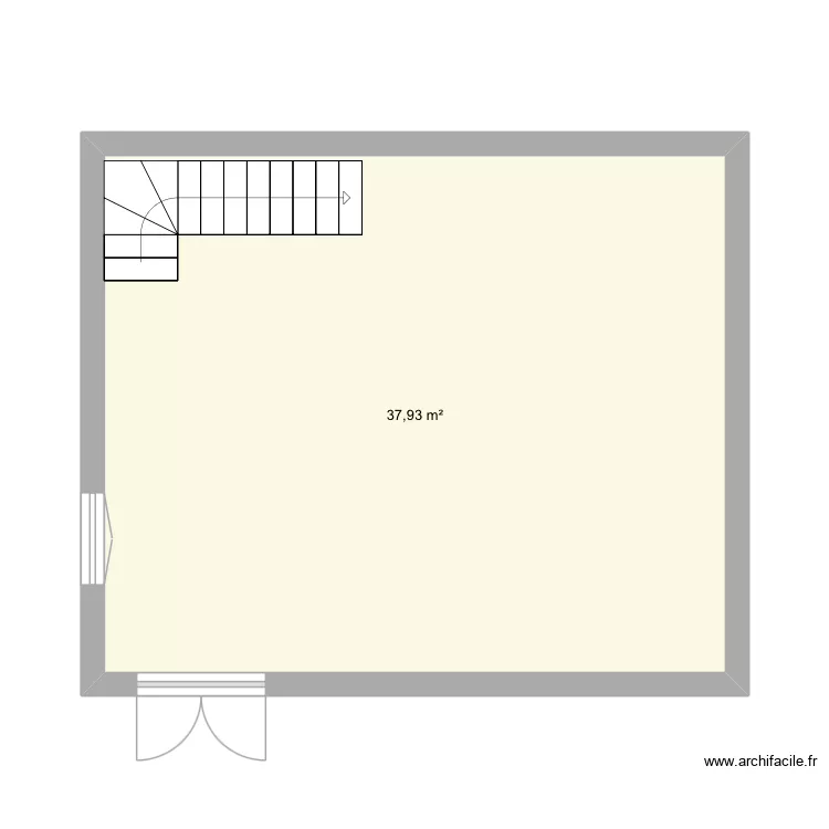 Essai. Plan de 1 et 38 m² Essai. Plan de 1 et 38 m²