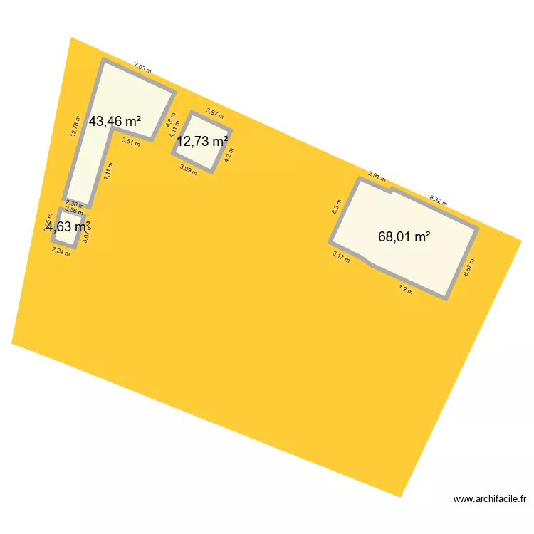 maison hugo2. Plan de 4  et 129 m²