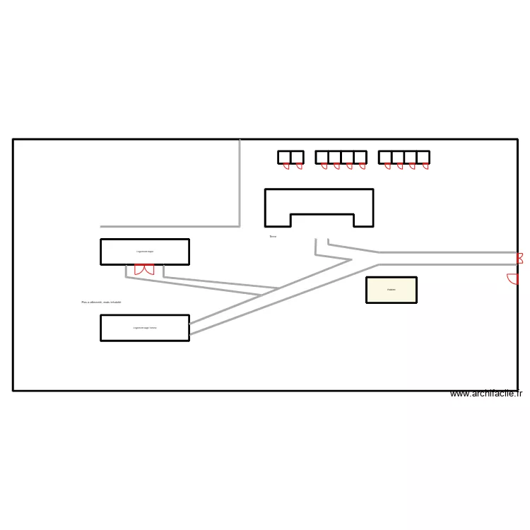 Vue en plan masse AGBODJI. Plan de Vue en plan masse AGBODJI. Plan de