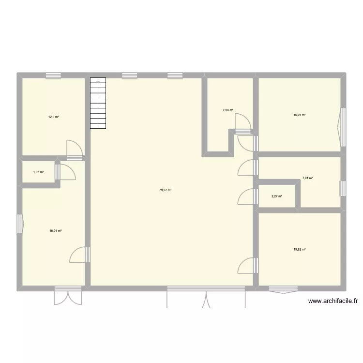 maison 1. Plan de 9  et 162 m²