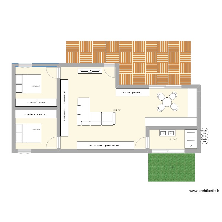 House project 2.0. Plan de 4 pièces et 68 m2