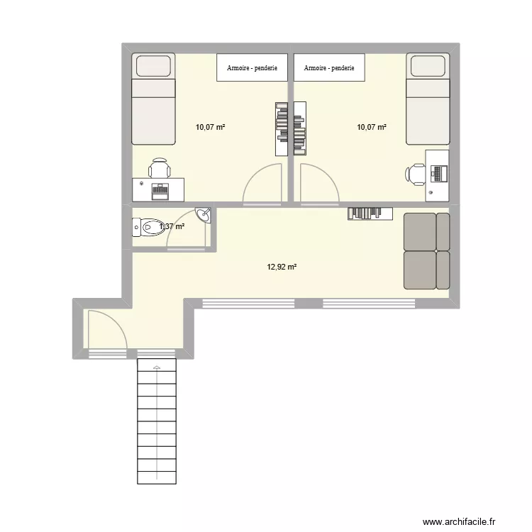 combles 2. Plan de 4 Pièces et 34 m² combles 2. Plan de 4 Pièces et 34 m²
